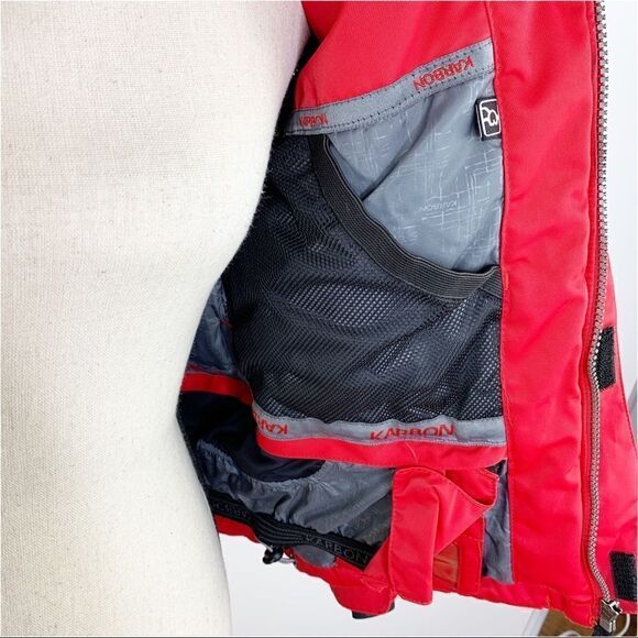 Karbon Mount Snow Ski Team Custom High Performance Ski Snowboard Jacket Sz 12 - Picture 7 of 12